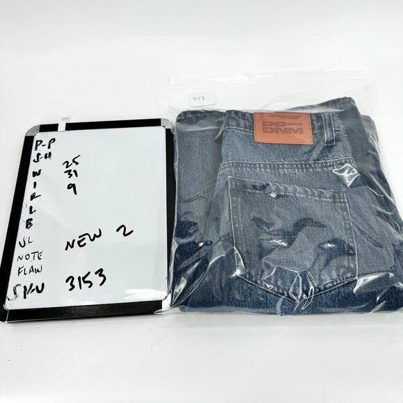 Princess Polly Jeans Womens 2 (25x31 ACTUAL) Wide Leg V-Waist Karol Dark NEW - Picture 8 of 8